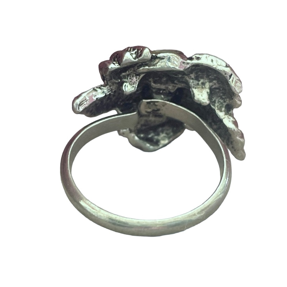 Vintage Abalone Shell Silver Ring - image 8